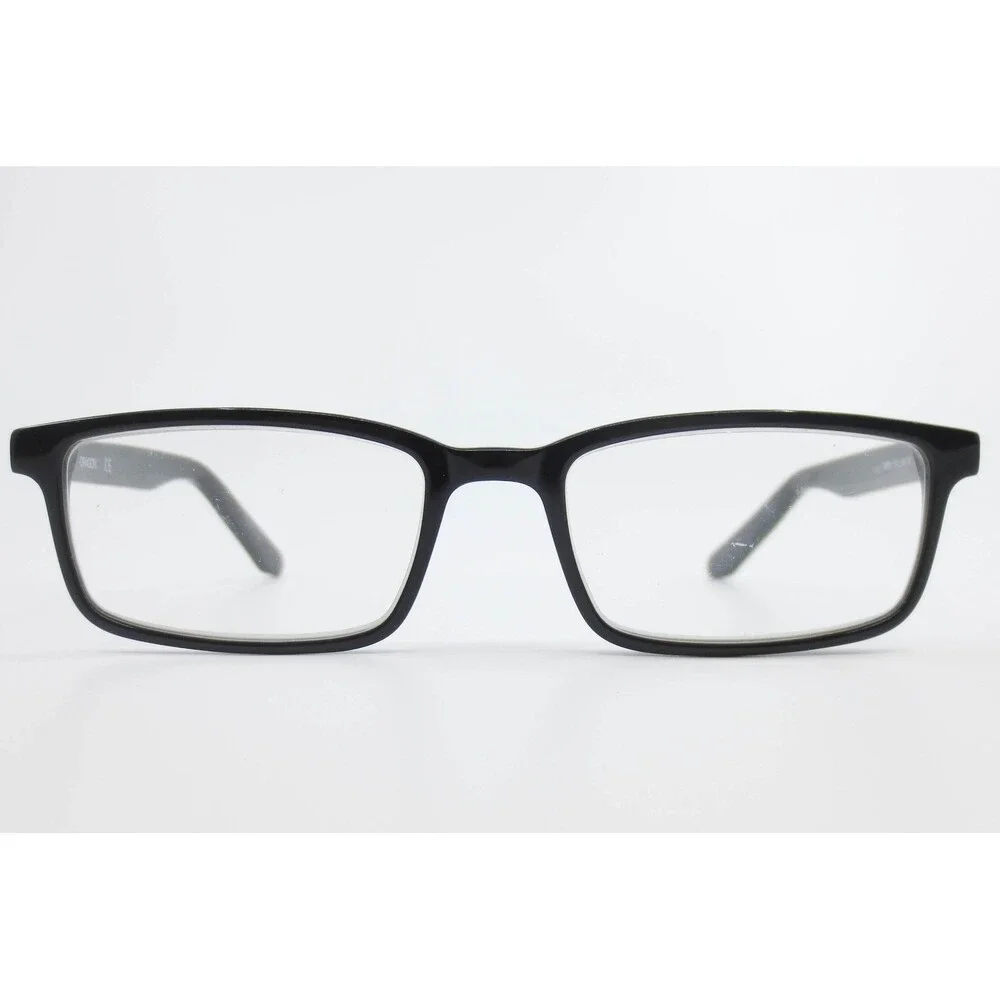 Dragon Harry DR200 001 Black Rectangular Eyeglasses Frames 54-18-140 Mens Womens